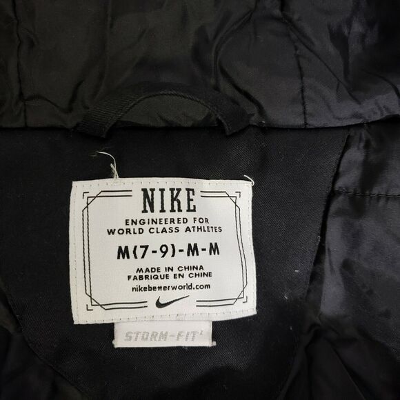 Nike Women Engineered for world class athletes Jacket Medium Black Hooded Pocket - Picture 10 of 12